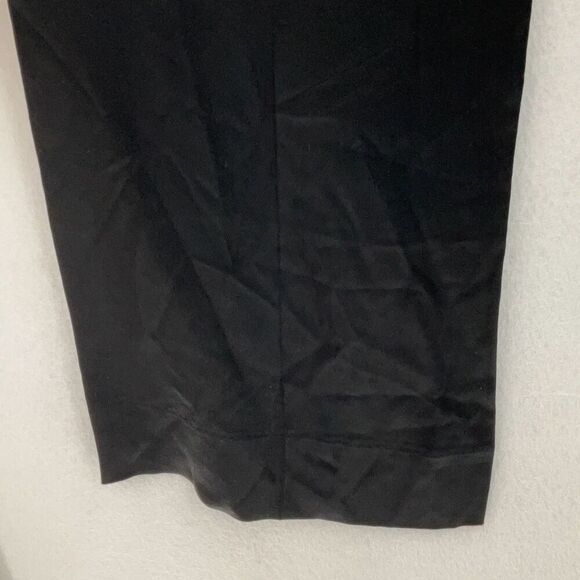 Zara Black Relaxed Strapless Pleated Flared Wide Leg Jumpsuit Size Small - Picture 4 of 9